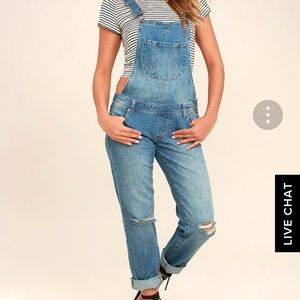Denim overalls